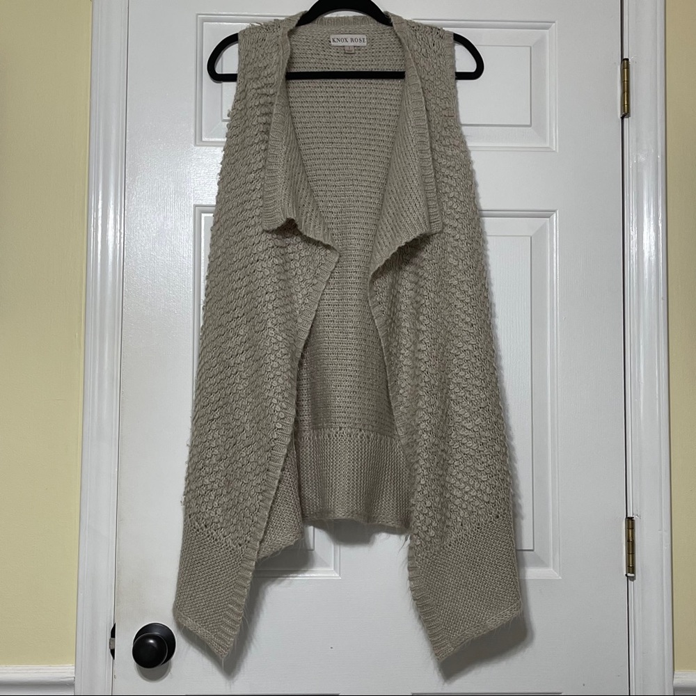 Knox Rose cream, extra soft, cardigan/kimono, size L.